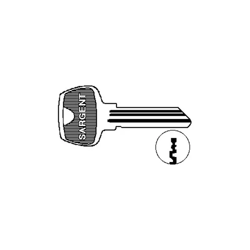 Sargent 6275HC 6-Pin Key Blank