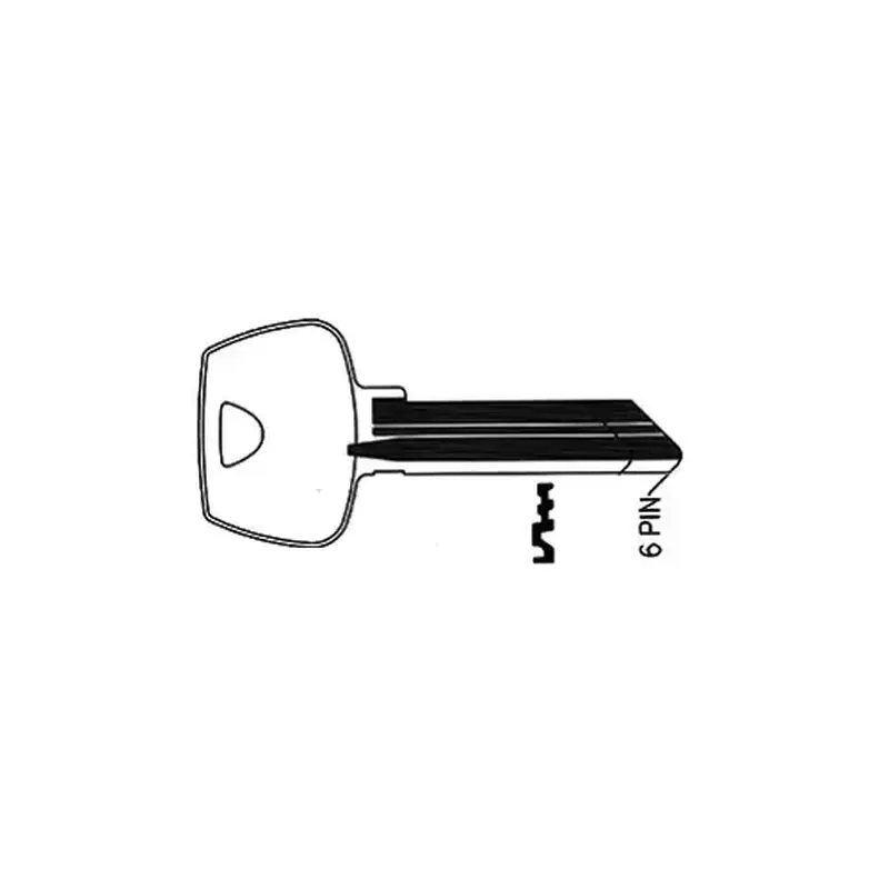 Sargent 6275HG 6-Pin Key Blank