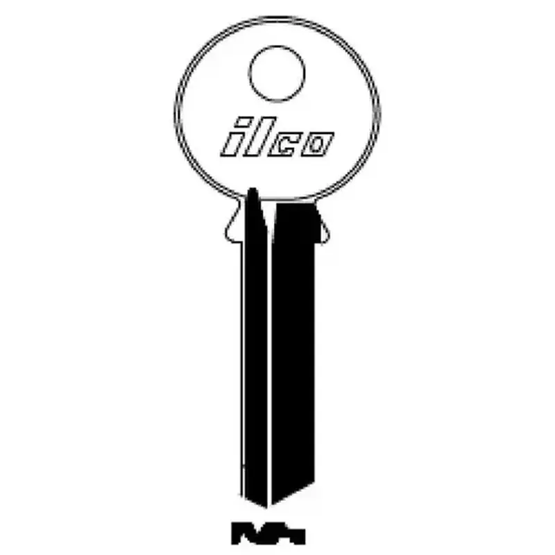 Kaba Ilco 998GA Yale 6-Pin Y78 Blank Key Silver