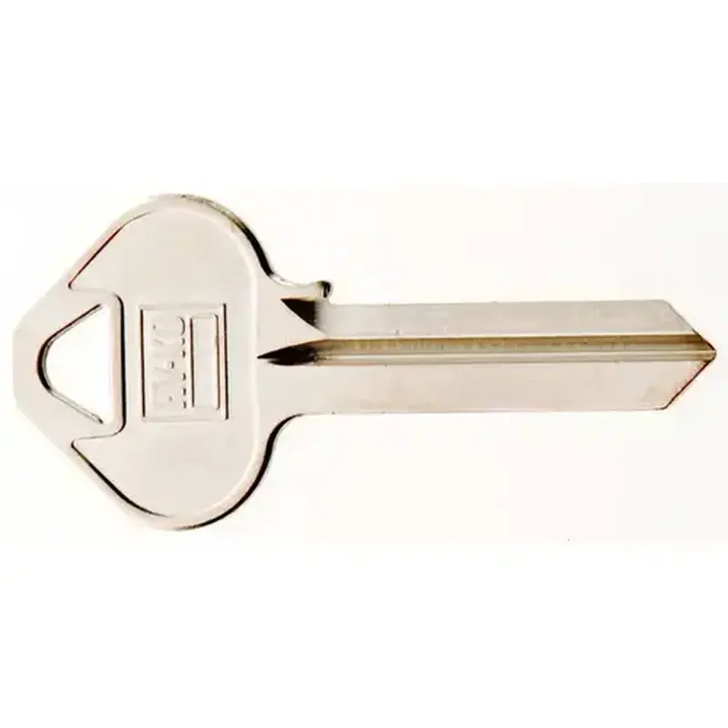 Hy-Ko 11010RU46 Key Blank, Brass, Nickel, For: Russwin and Corbin Cabinet, House Locks and Padlocks