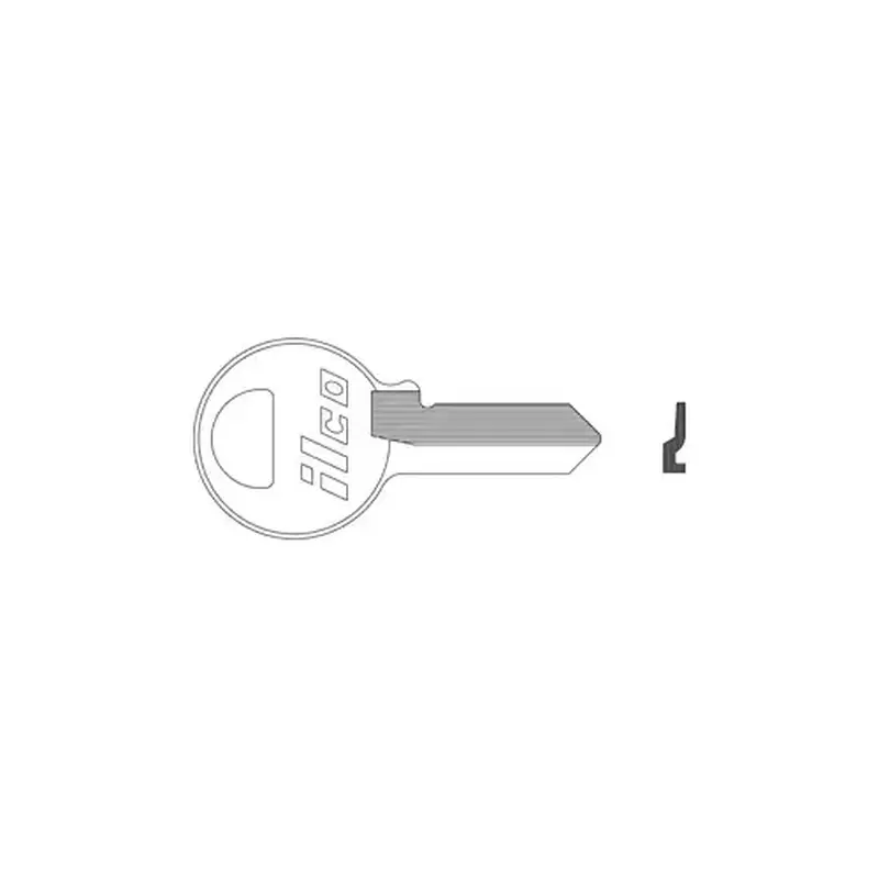 Kaba Ilco 1092R-XCP10 Master/Dexter 2K Blank Utility Key Silver - pack of 10