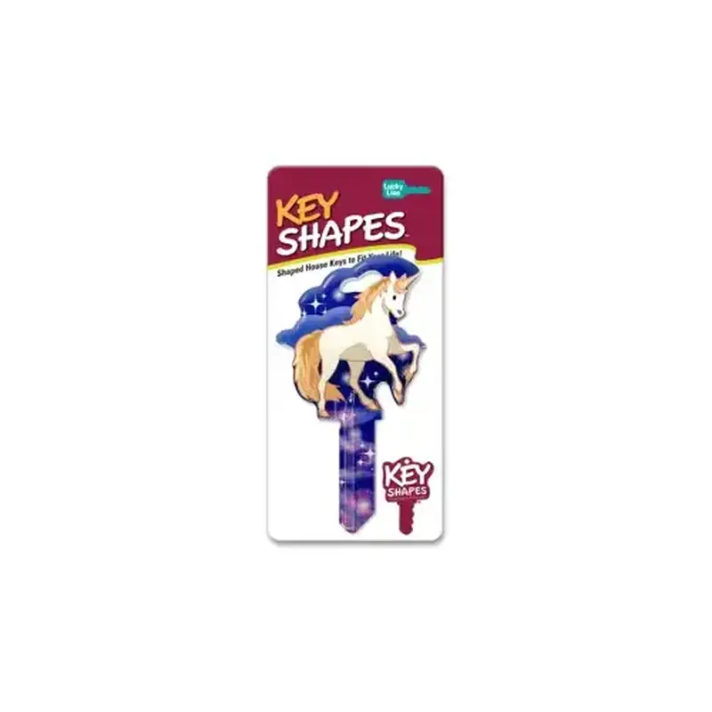 LUCKY LINE B150S Unicorn Key Shapes Decorative House Key - SC1