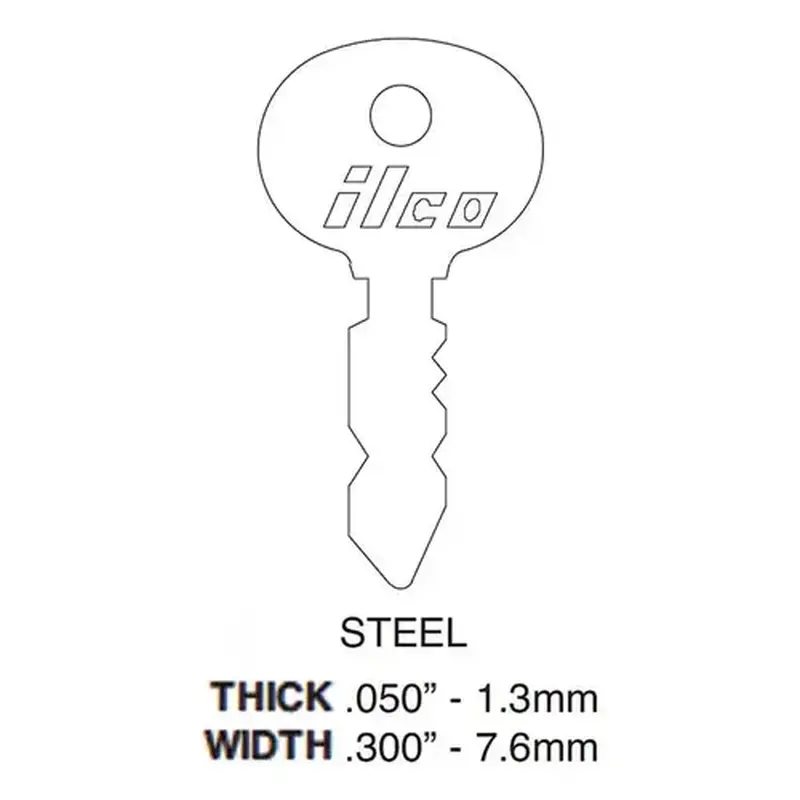 Kaba Ilco LU1-ILCO Key Blank