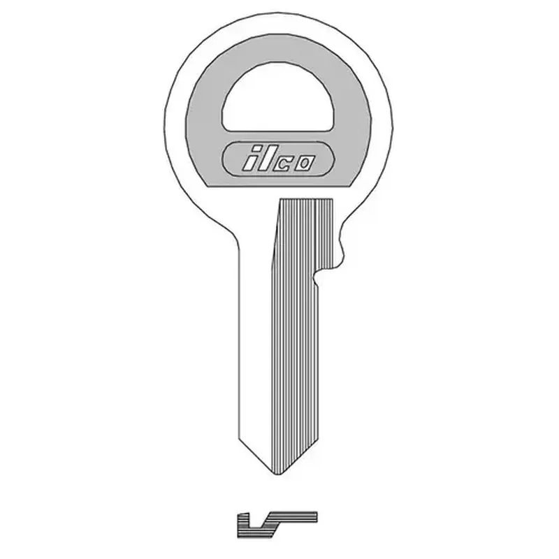 Kaba Ilco M1-PC-YELLOW-ILCO Key Blank