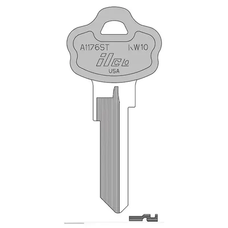 Kaba Ilco KW10-PC-TEAL-ILCO Key Blank