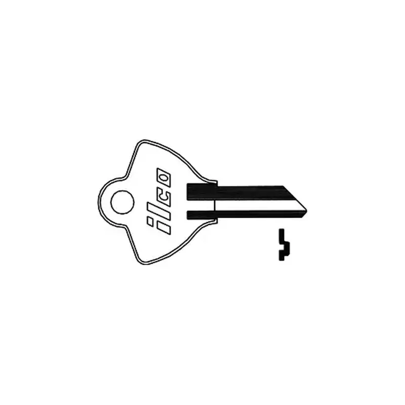 Kaba Ilco 1096EN Elgin Blank Key Silver