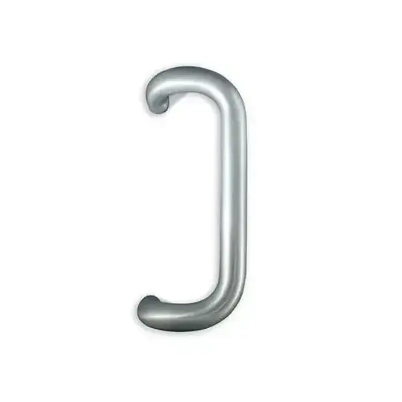 International Door Closers PH-4000-9-DU-T-1 International 9" Solid Aluminum Offset Pull Handle For Storefront Door Anodized Bronze