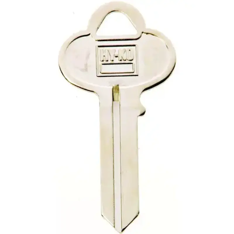 Hy-Ko 11010CO1-XCP10 Key Blank, Brass, Nickel, For: Corbin Russwin Cabinet, House Locks and Padlocks - pack of 10