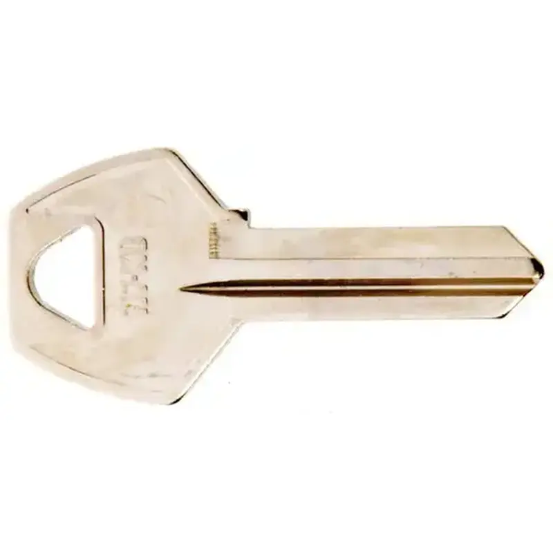 Hy-Ko 11010CO87 Key Blank, Brass, Nickel, For: Corbin Russwin Cabinet, House Locks and Padlocks