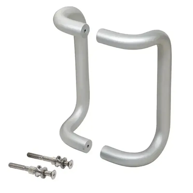 CRL M2174828 8" Clear Anodized Offset Pull Handles Back-to-Back