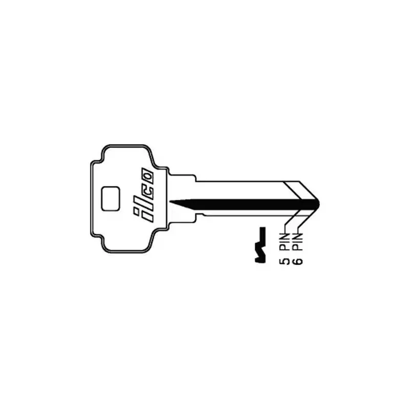 Ilco Unican Corporation D1145A Dexter Key 6-Pin Schlage Keyway