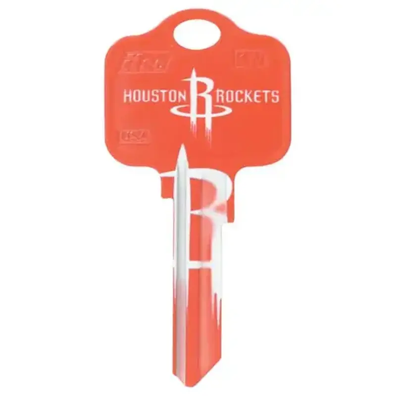 Kaba Ilco KW1-NBA-ROCKETS -ILCO Key Blank Painted