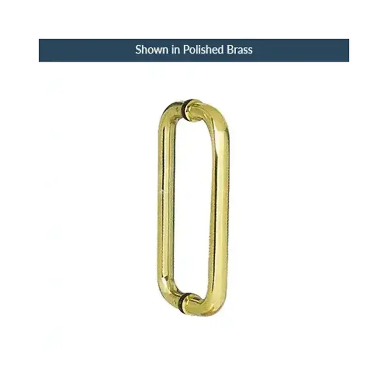 Brixwell H-10X1BTB-PS 10 Inches Center To Center Commercial Standard Door Pull Back to Back Mount Polished Stainless Steel