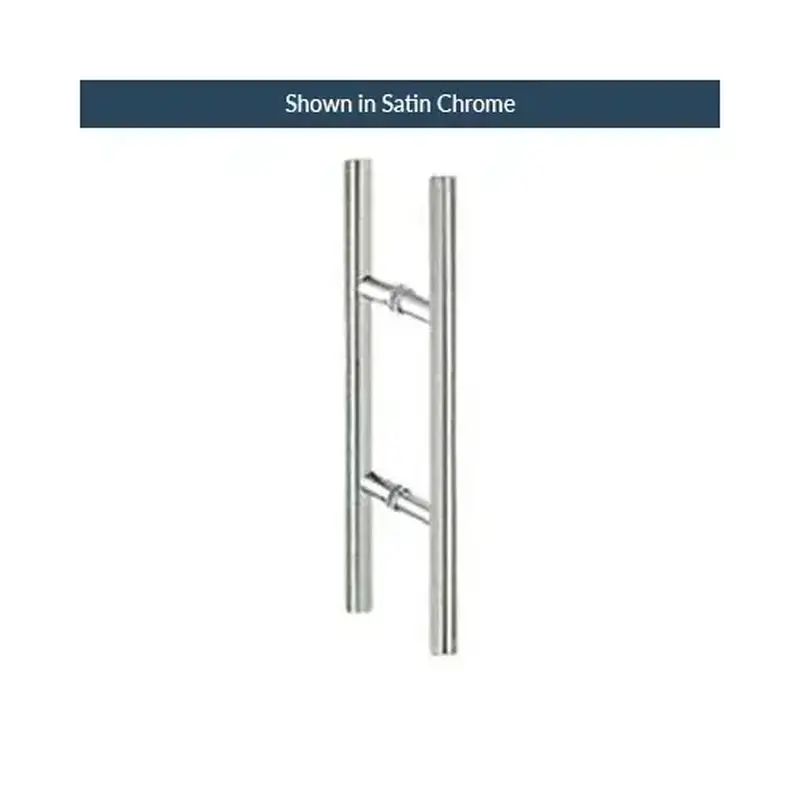 Brixwell HL-12BTB-PN 12 Inches Center To Center "H" Style Back To Back Mount Tubular Pull Polished Nickel