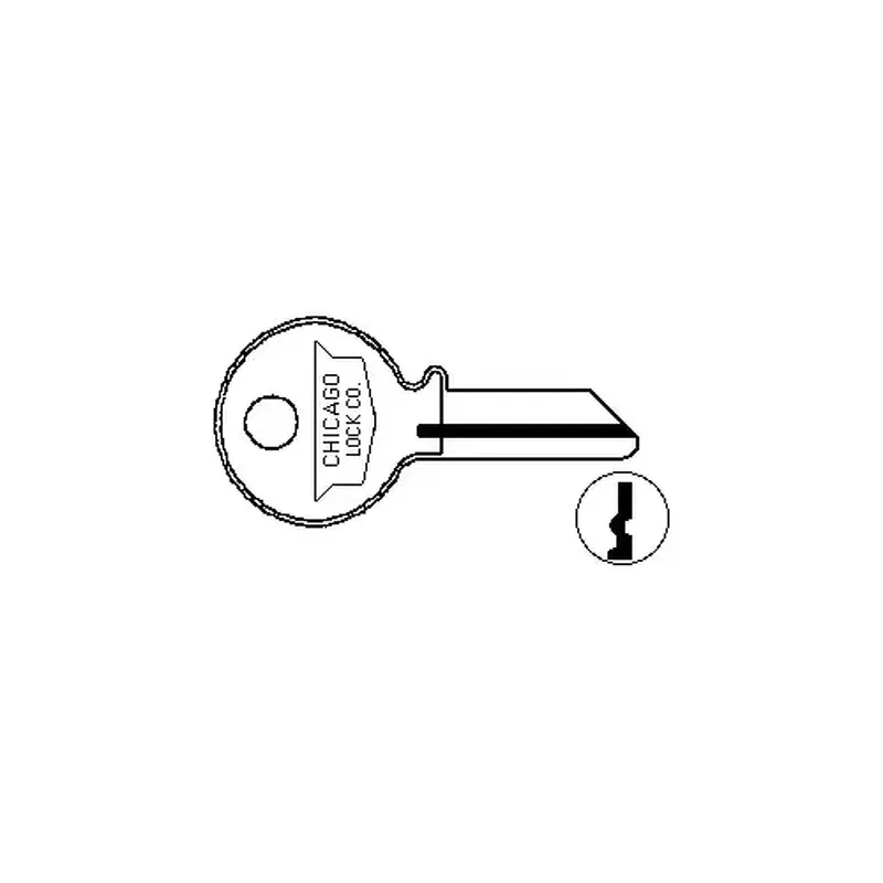 CompX National DK-P-3 CHICAGO ORIGINAL KEY BLANK