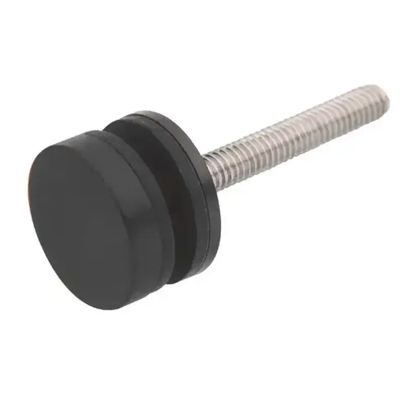 CRL F41SKMBL Matte Black Steel Replacement Washer/Stud Kit for Single-Sided and Combination Door Pull