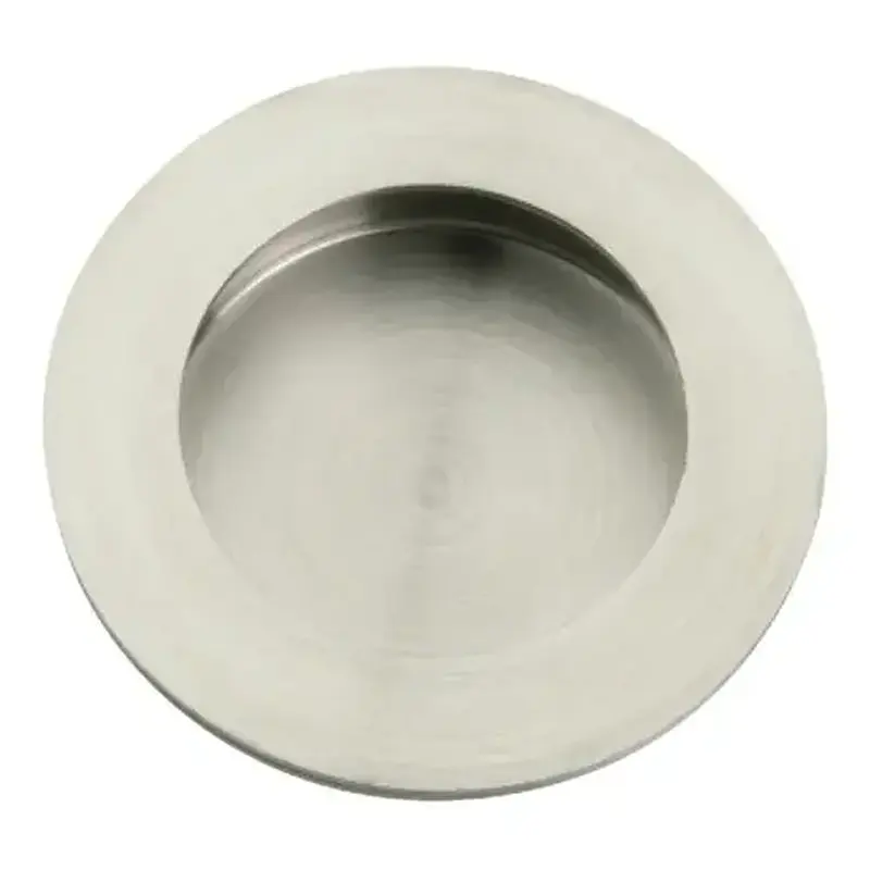 Hafele 902.01.250 Pull Handle, Flush, diameter 50 mm, Stainless Steel, Startec Push fit installation, Satin