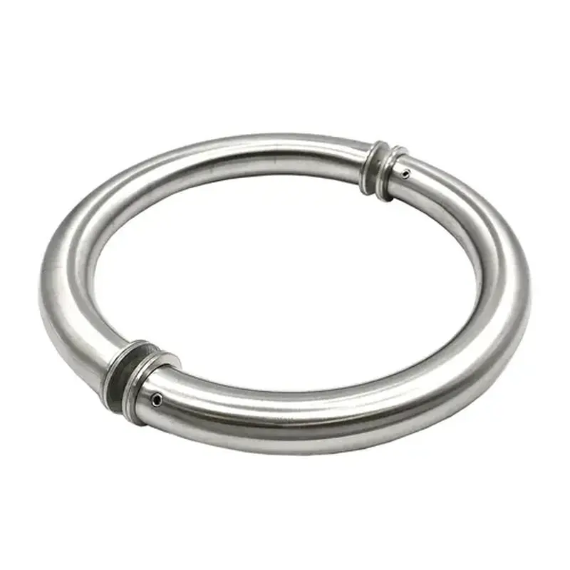 Brixwell HC-8X1BTB-BS 8 Inches Center To Center Glass Mount Commercial Door Pull Back To Back Mount Brushed Stainless Steel
