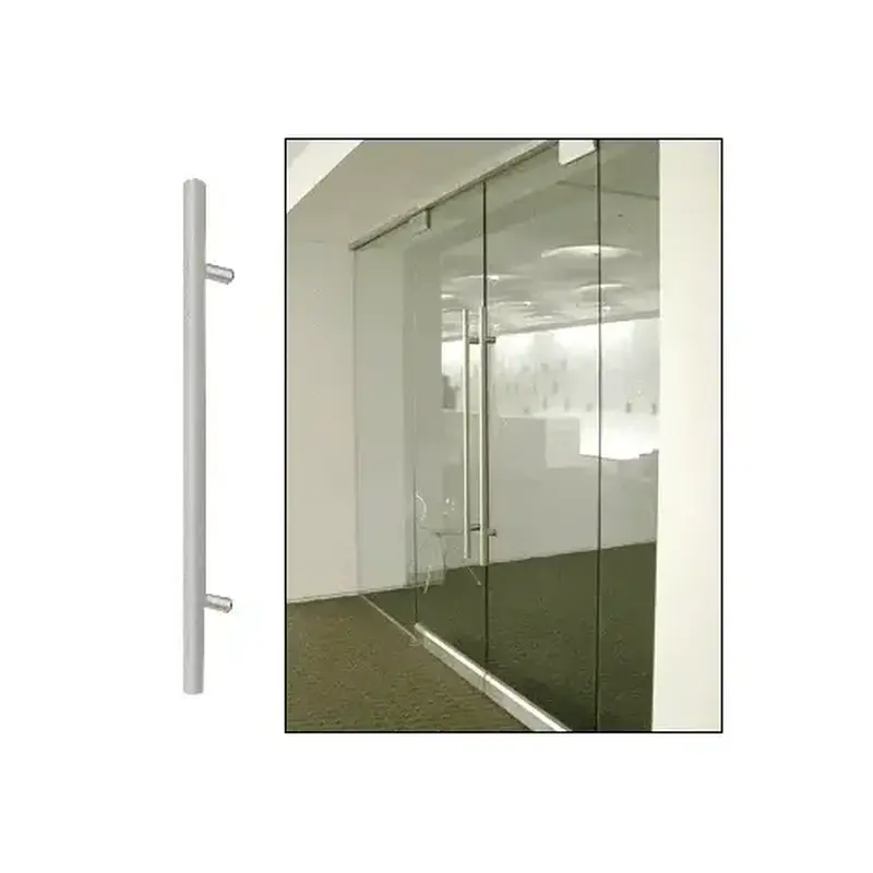 CRL 48LPSBS Brushed Stainless 48" Extra Length Ladder Style Single-Sided Pull