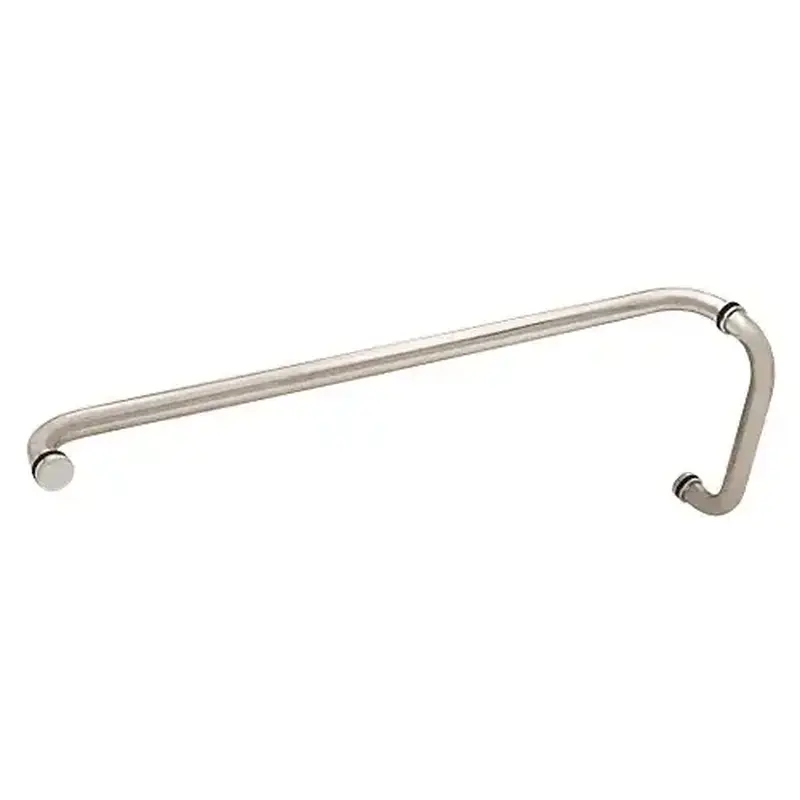 CRL CM10X28SA Satin Anodized 10" x 28" Back-to-Back Straight Combination Push and Pull Handle Set