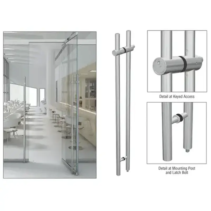 CRL LLP60BS Brushed Stainless 60" Locking Ladder Pull