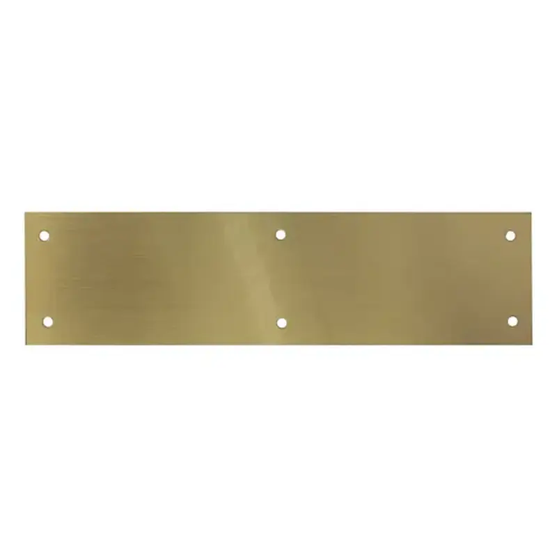 Ives Commercial 82004312 3" x 12" Push Plate Satin Brass Finish