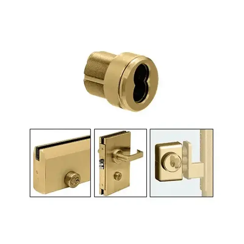 CRL 1CHPB Polished Brass Mortise Housing for 7-Pin Small Format Interchangeable Cores (SFIC)