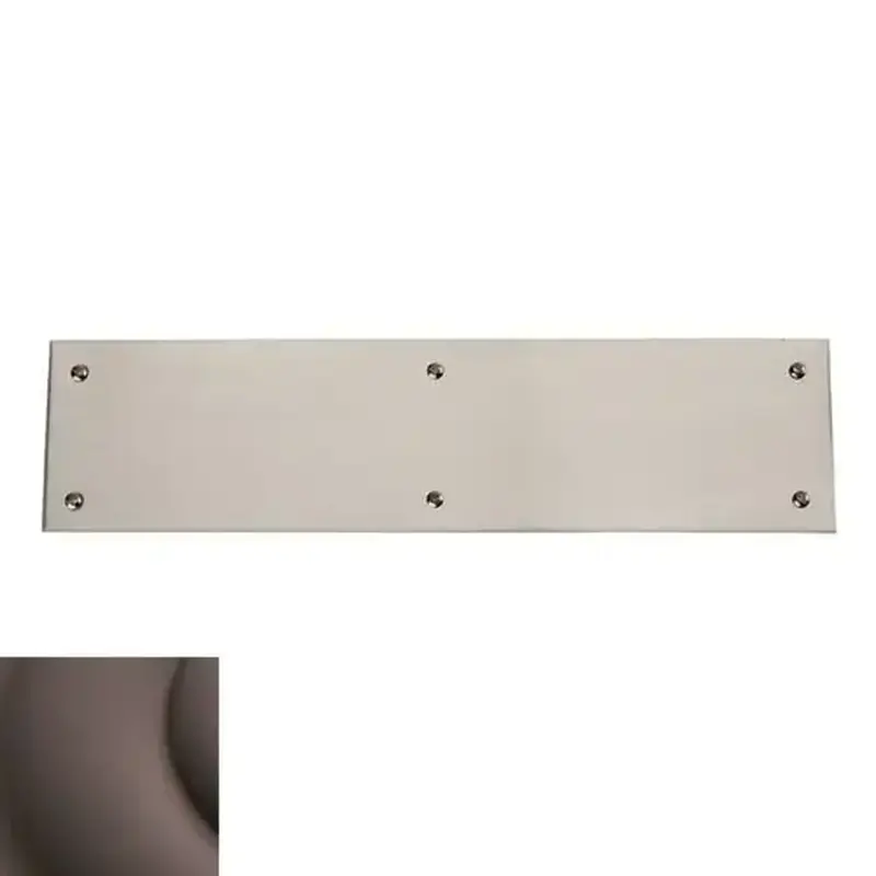 Baldwin 2121112 Push Plate 3" x 12" Beveled Edge Venetian Bronze Finish
