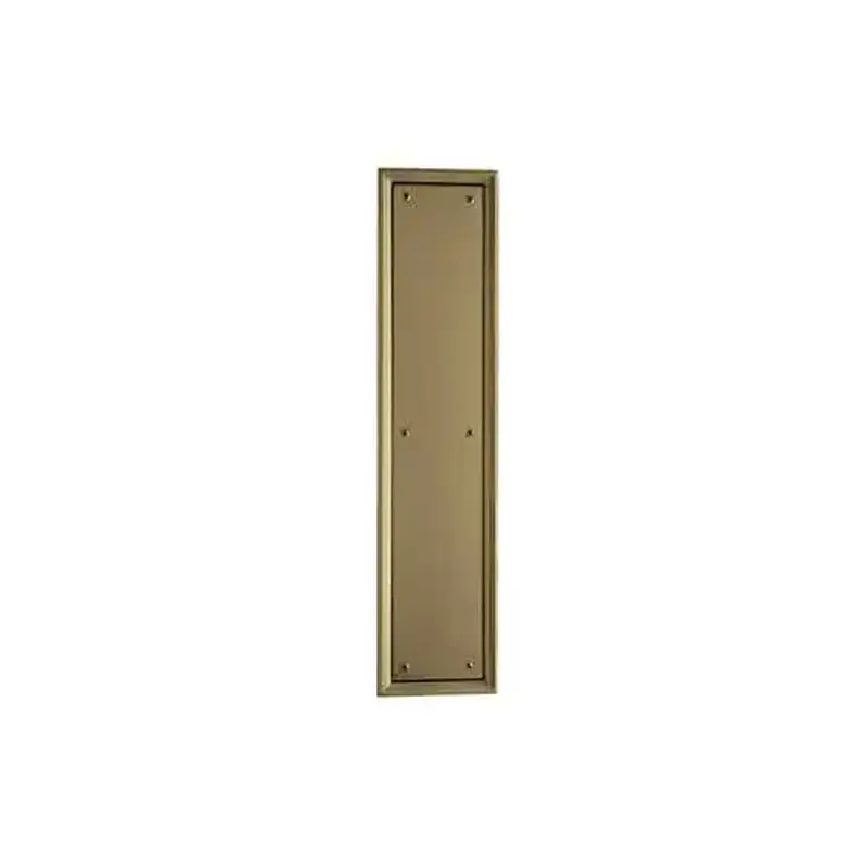 Baldwin 2280033 Push Plate 3-1/2" x 15" Nashville Vintage Brass Finish