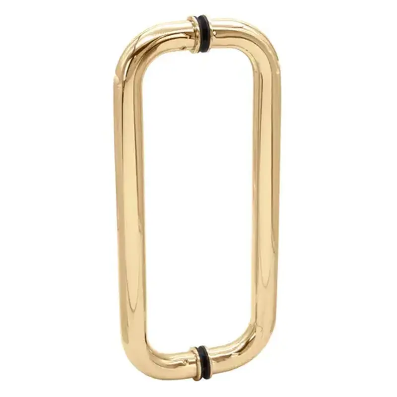 FHC CP12X12PB 12" Pull- 1" Back to Back Pull Handles - Polished Brass