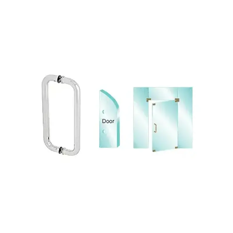CRL CM12X12SA Satin Anodized 12" Glass Mounted Standard Pull Handle