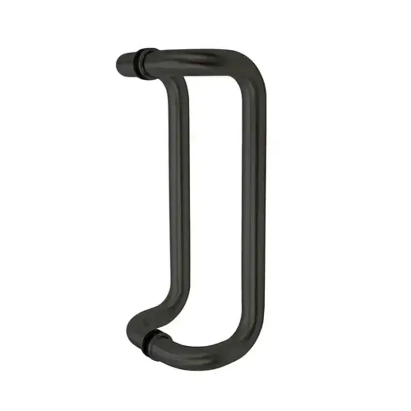 FHC CP012X12MB 12" Offset Pull - 1" Diameter Back-to-Back Pull Handles - Matte Black
