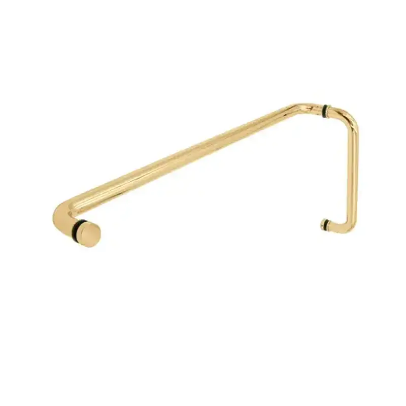 FHC CP12X28PB 12" X 28" Push/Pull Combo - 1" Diameter Back-to-Back - Polished Brass