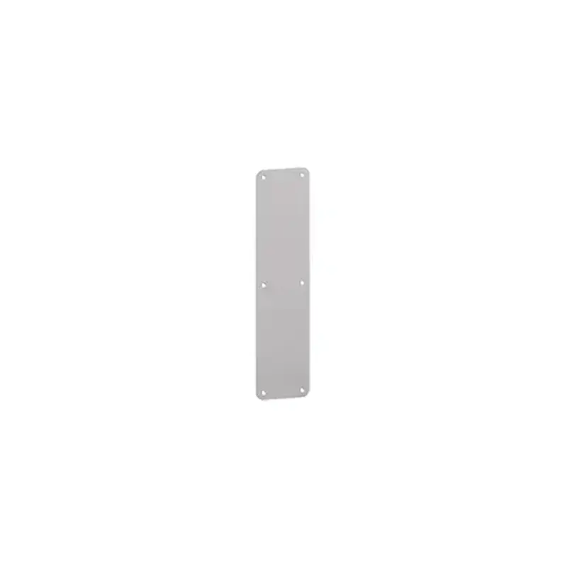 Hager 099013 90R 3" x 12" Round Corner Push Plate Satin Stainless Steel Finish
