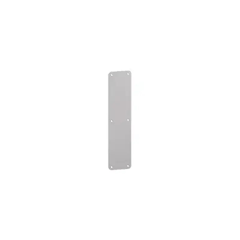 Hager 122600 40R 8" x 16" Round Corner Push Plate, Aluminum Finish Satin Anodized