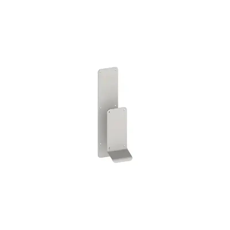 Hager 088047 122L Beveled Security Push and Pull Plate Set, Satin Stainless Steel Finish