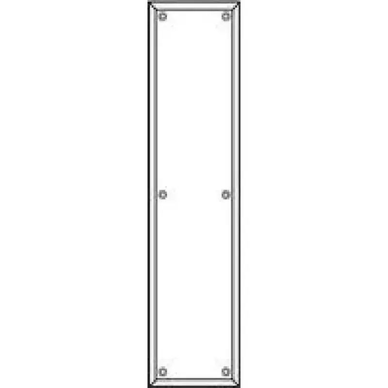 Rockwood RM5598B10B 3-1/2" x 15" Plain Push Plate Oil Rubbed Bronze Finish