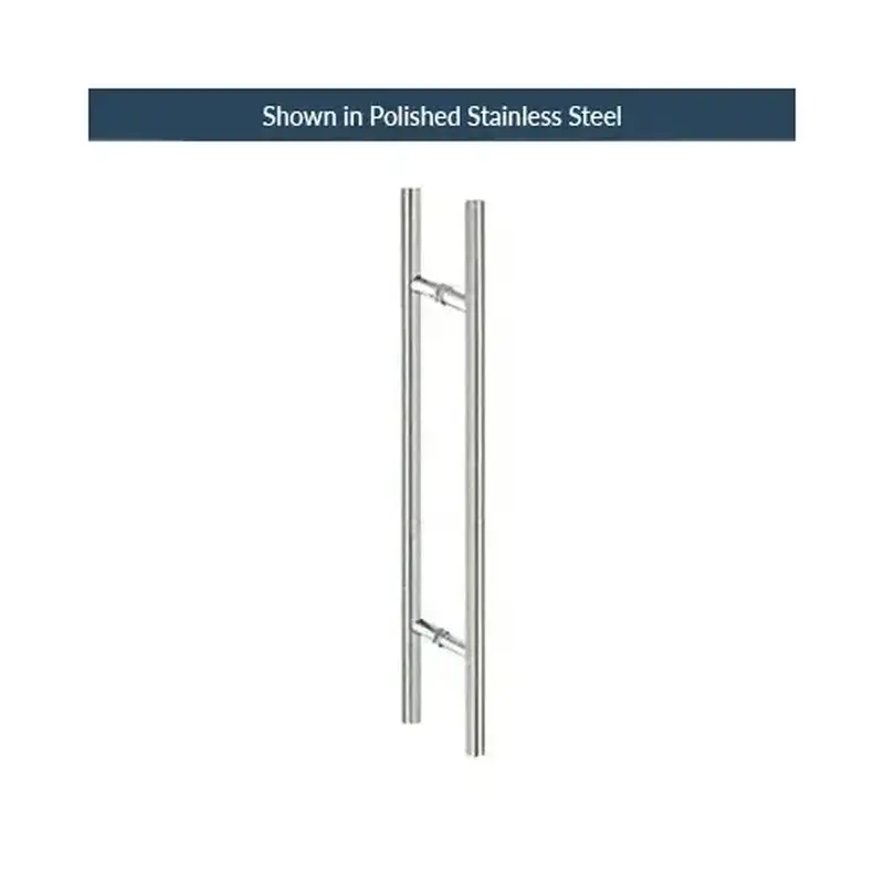 US Horizon HL-48BTB-BS 48 Inches Center To Center "H" Style Back To Back Mount Tubular Pull Brushed Stainless Steel