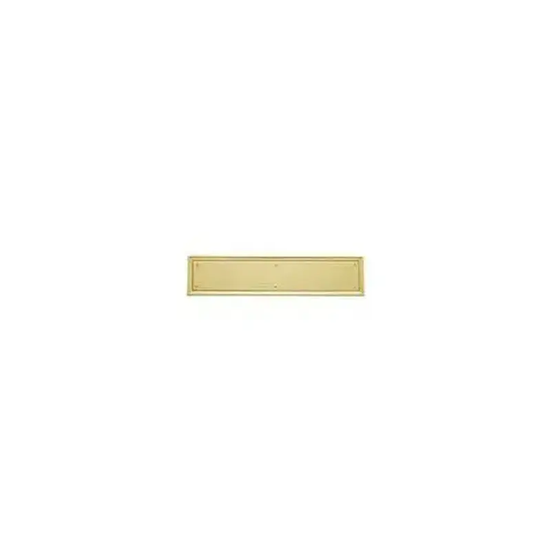 Baldwin 2281003 Push Plate 3-1/2" x 20" Nashville Lifetime Brass Finish