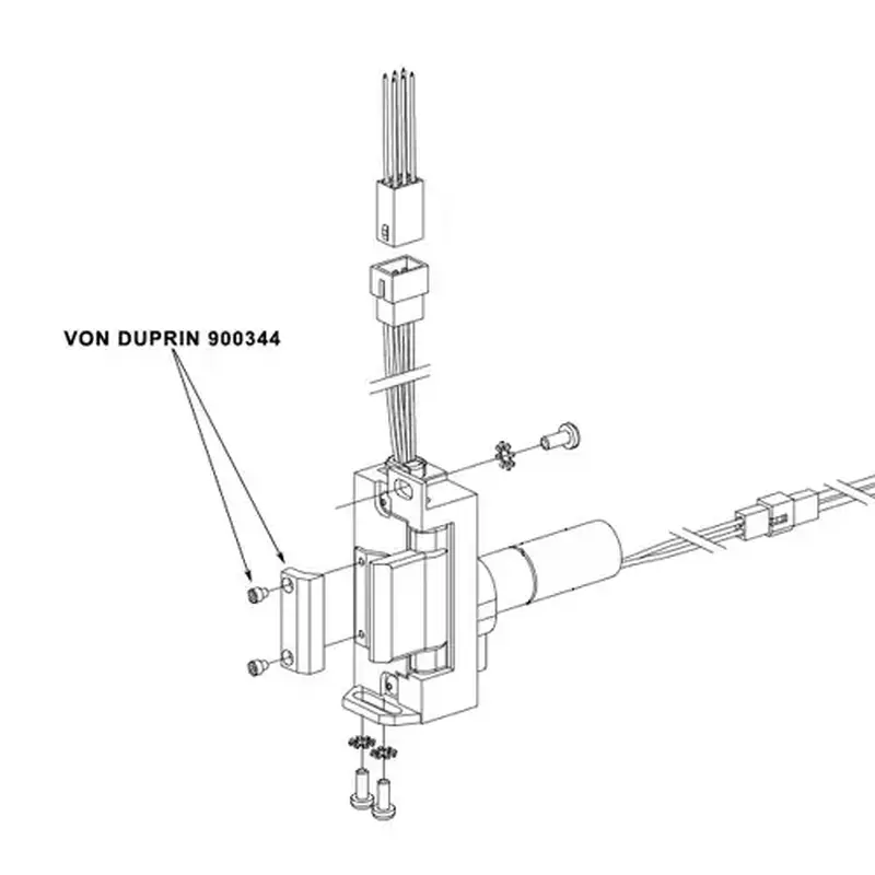 Von Duprin 900344 Dual Monitor Switch Tripper Extension and Connector