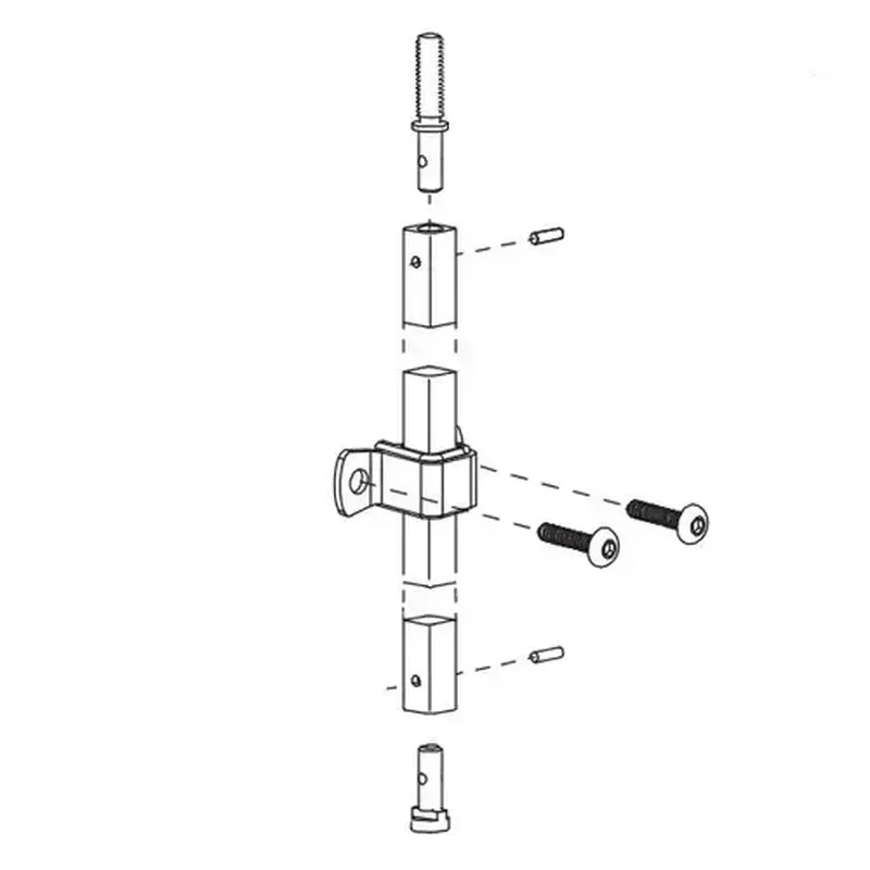 Von Duprin 050513 US28 Top Rod Kit for 3527 / 9927/57, Anodized Aluminum Finish