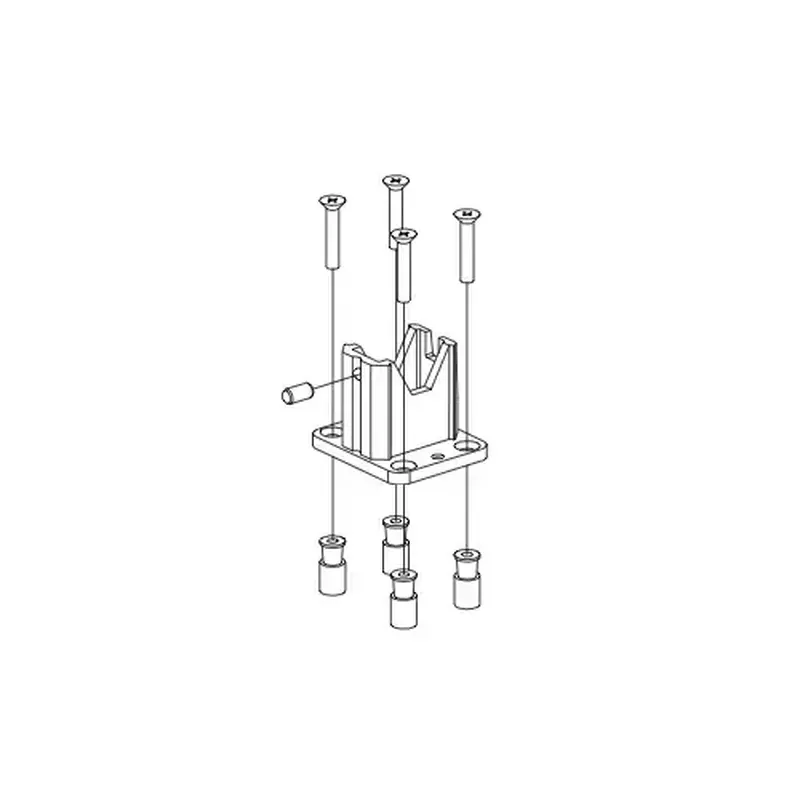 Von Duprin 050392 SP313 Bottom Fitting and Cover for 9954, Dark Bronze Finish