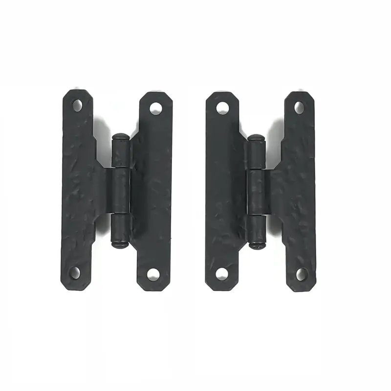 3/8" Offset "H" style Black Iron Hinge