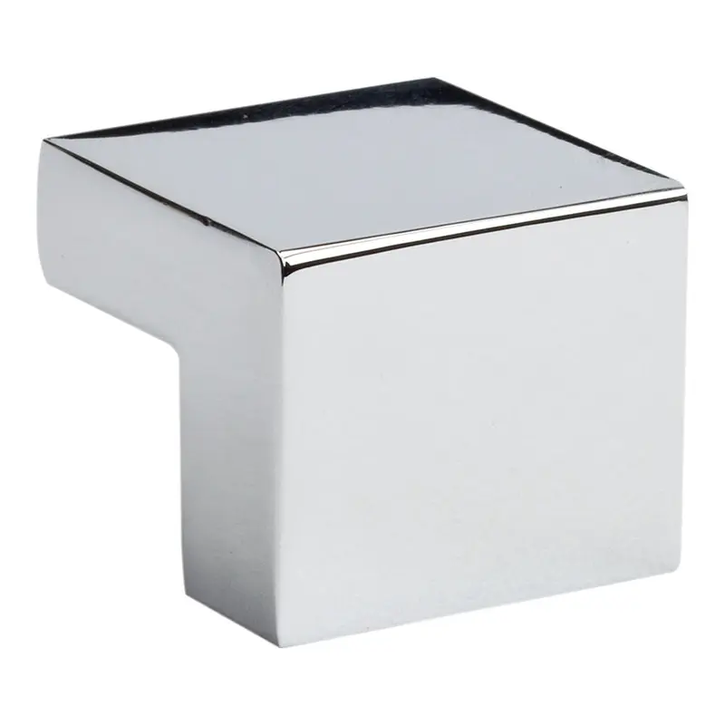 Small Square KnobPolished Chrome