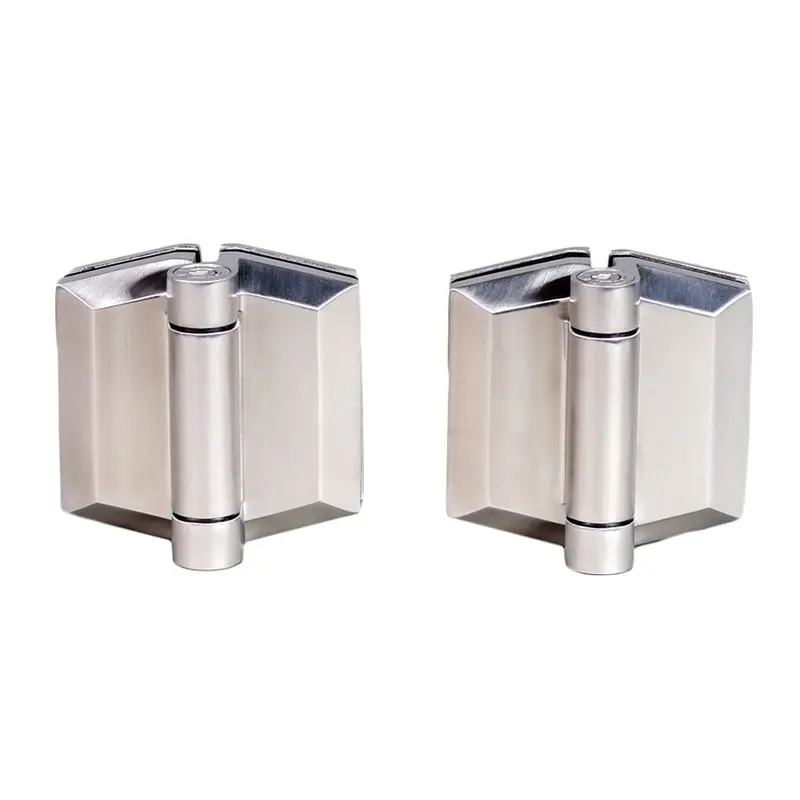 Polaris 155 Series Glass To Glass Soft Close HingeSatin Stainless Steel