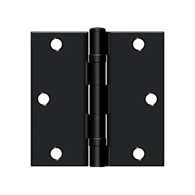 Residential Grade Ball Bearing Hinge, 3.5" x 3.5"Flat Black