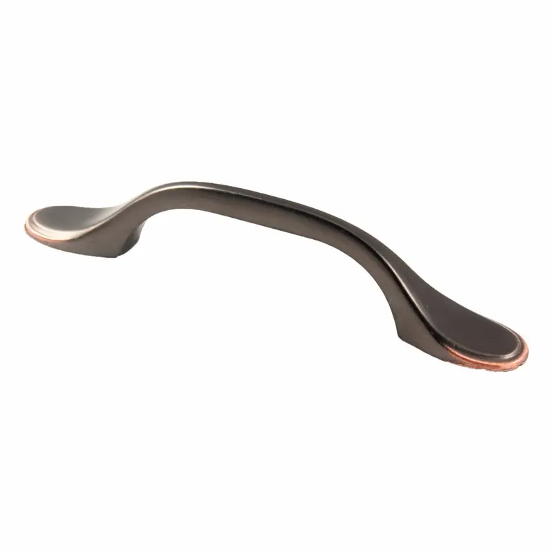 Spoon Foot PullAntique Brass