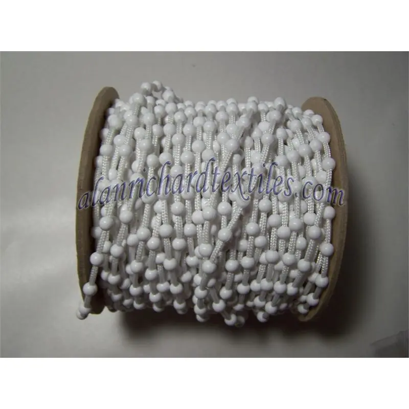 #10 Plastic Ball Chain 1000ft/RollWhite