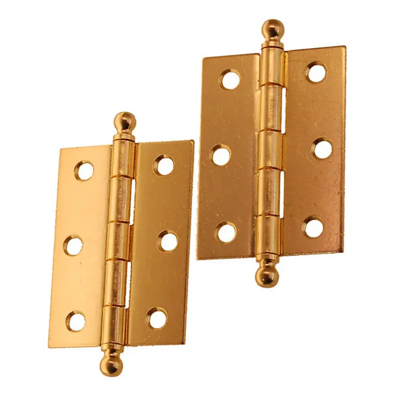 Steel Ball Tipped Hinge, 2-7/16"Polished Brass