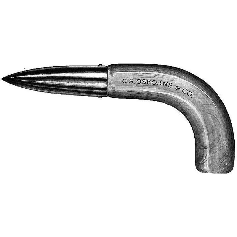 C.S. Osborne Wood Handle Dibble - 5" Iron Point